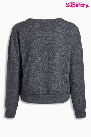 Superdry Grey Sequin Crew